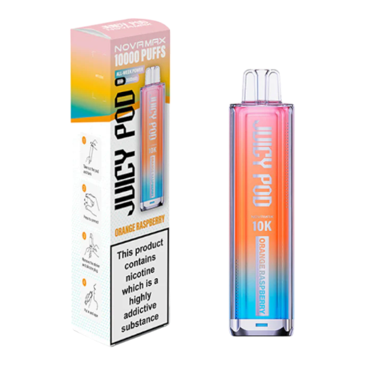 Juicy Pod Novamax 10K - Orange Raspberry