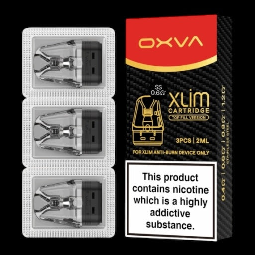 OXVA Xlim SS Pods - 0.6 Pack Top Fill